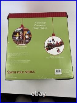 Dept 56 North Pole Series North Star Commuter Train Station #56782 Complete Set