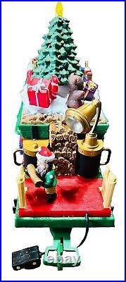 Dillard's Trimmings ANIMATED CHRISTMAS TRAIN SET WithBox No Tracks/Power Source