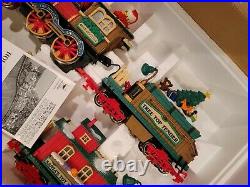 Dillard's Trimmings Animated Christmas Train Set G Scale By New Bright Complete