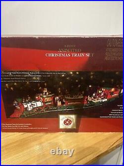 Dillard's Trimmings Christmas Animated Electronic Train Set G Scale Complete