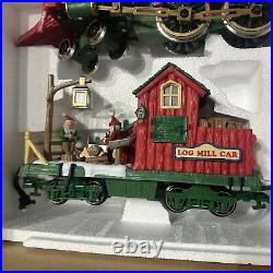 Dillard's Trimmings Christmas Animated Electronic Train Set G Scale Complete
