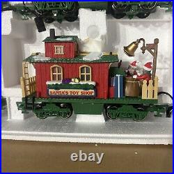 Dillard's Trimmings Christmas Animated Electronic Train Set G Scale Complete
