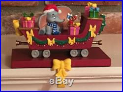 Disney Christmas Stocking Hanger/Holder Train Set of 4 Mickey Dumbo Dwarfs 2005