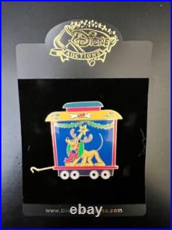 Disney Fab 5 Christmas Train Set 5 Jumbo Pins Limited Edition Of 100 New