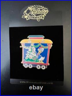 Disney Fab 5 Christmas Train Set 5 Jumbo Pins Limited Edition Of 100 New
