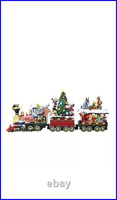 Disney Holiday Train Set With Lights and Music Decor