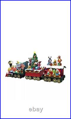 Disney Holiday Train Set With Lights and Music Decor