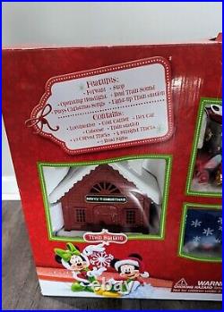 Disney Mickey Mouse & Friends Battery Operated Christmas 28 Pc Train Set TESTED