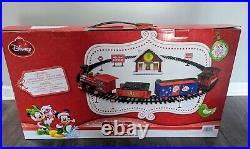 Disney Mickey Mouse & Friends Battery Operated Christmas 28 Pc Train Set TESTED