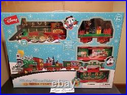 Disney Mickey Mouse Holiday Express 36 Pc Train Set Collector's Edition