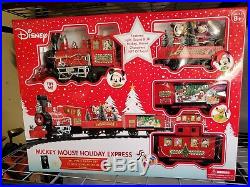 Disney Mickey Mouse Holiday Express 36 Piece Collectors Edition Train Set New