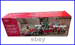 Disney Musical Music Holiday Train Figurine Set 3-piece Lights & Sounds