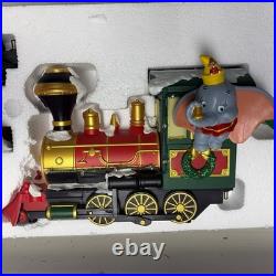 Disney Musical Music Holiday Train Figurine Set 3-piece Lights & Sounds