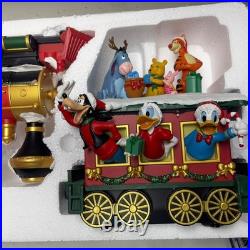 Disney Musical Music Holiday Train Figurine Set 3-piece Lights & Sounds