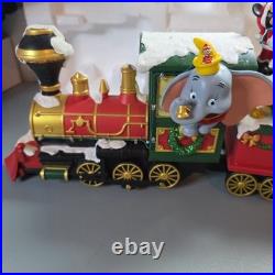 Disney Musical Music Holiday Train Figurine Set 3-piece Lights & Sounds