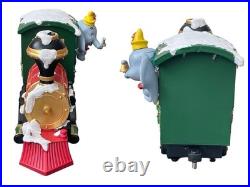 Disney Musical Music Holiday Train Figurine Set 3-piece Lights & Sounds