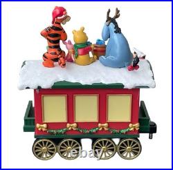 Disney Musical Music Holiday Train Figurine Set 3-piece Lights & Sounds