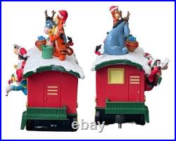 Disney Musical Music Holiday Train Figurine Set 3-piece Lights & Sounds