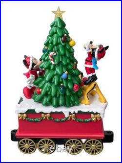 Disney Musical Music Holiday Train Figurine Set 3-piece Lights & Sounds