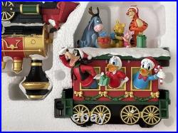 Disney Musical Music Holiday Train Figurine Set 3-piece Lights & Sounds