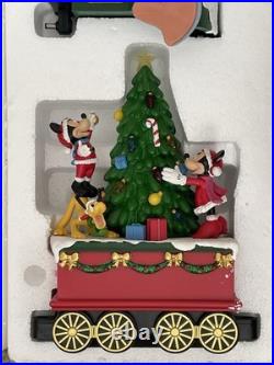 Disney Musical Music Holiday Train Figurine Set 3-piece Lights & Sounds
