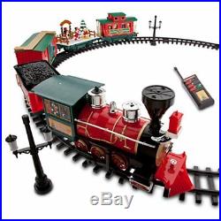 Disney Park 30 piece Christmas Train Set with Mickey Goofy Duffy Chip and Dale