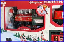 Disney Park Christmas Train Set 30 Pc New With Disney Character & Remote Control
