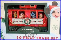 Disney Park Christmas Train Set 30 Pc New With Disney Character & Remote Control