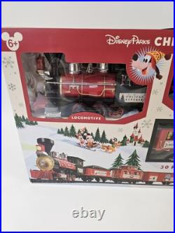 Disney Parks 2016 Christmas Railroad Train Set 30 PIECE Mickey Minnie NEW IN BOX