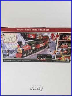 Disney Parks 2016 Christmas Railroad Train Set 30 PIECE Mickey Minnie NEW IN BOX