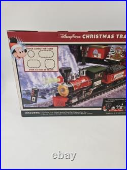 Disney Parks 2016 Christmas Railroad Train Set 30 PIECE Mickey Minnie NEW IN BOX