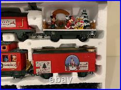 Disney Parks 30 Piece Mickey & Friends Christmas Train Set Works Great Rare