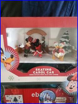 Disney Parks Christmas 29 Piece Train Set Holiday Express Mickey Mouse Goofy