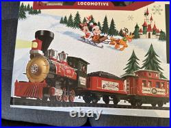 Disney Parks Christmas Railroad Train Set 30 Pieces Mickey & Friends New In Box