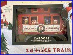 Disney Parks Christmas Railroad Train Set 30 Pieces Mickey & Friends New In Box
