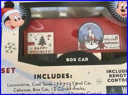 Disney Parks Christmas Railroad Train Set 30 Pieces Mickey & Friends New In Box