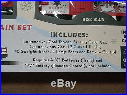 Disney Parks Christmas Railroad Train Set New In Box Remote Control Holiday