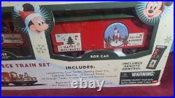 Disney Parks Christmas Train Set 30 Pieces Mickey Holiday. Box Never Opened