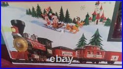Disney Parks Christmas Train Set 30 Pieces Mickey Holiday. Box Never Opened
