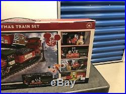 Disney Parks Christmas Train Set Mickey & Friends 30pc NIB withremote control