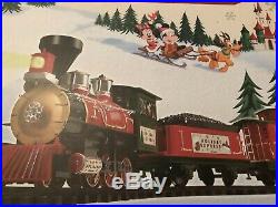 Disney Parks Christmas Train Set Mickey & Friends 30pc withremote control New