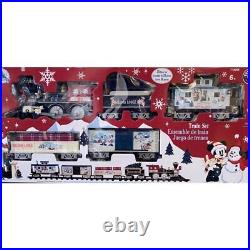 Disney Parks Mickey And Friends Christmas Holiday Lodge Train Set Remote Lionel