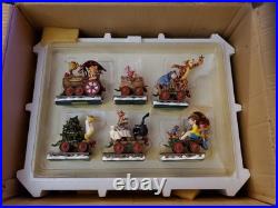 Disney Winnie the Pooh Christmas Train Set In Original Box VTG NEW Danbury Mint