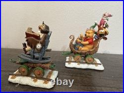 Disney Winnie the Pooh Christmas Train The Danbury Mint Complete 6 Piece