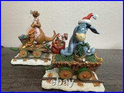 Disney Winnie the Pooh Christmas Train The Danbury Mint Complete 6 Piece
