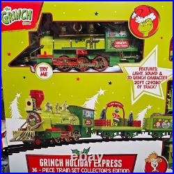 Dr Seuss Grinch Holiday Express 36 Pc Train Set 20 FT 65 Anniversary Special Ed Dr Seuss Grinch Holiday Express 36 Pc Train Set 20 FT 65 Anniversary Special Ed