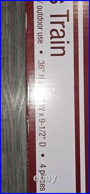 ENCHANTED FOREST 9.5 ft. Holographic Lighted 4-Piece Motion Train Set Christmas