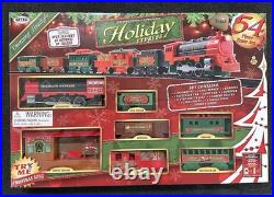 EZTEC Holiday Express 54pc Christmas Train Set NEW plays Christmas Song