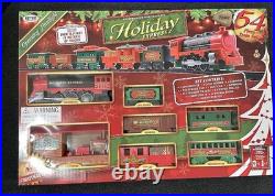 EZTEC Holiday Express 54pc Christmas Train Set NEW plays Christmas Song