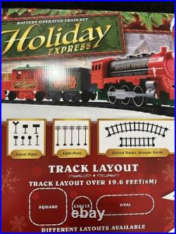 EZTEC Holiday Express 54pc Christmas Train Set NEW plays Christmas Song